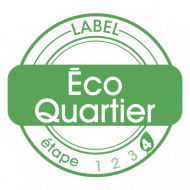 Logo du label Ecoquartier Etape 4