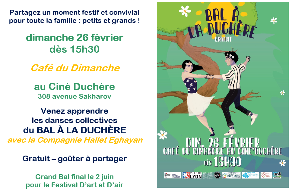 affiche bal Duchère compagnie Hallet Eghayan