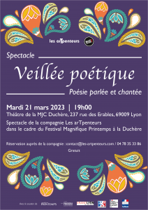 affiche veillée poétique