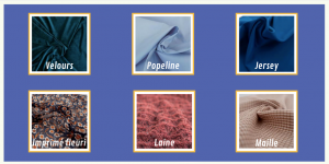 différents tissus Feat coop