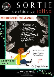 affiche comme un million de papillons Noirs 