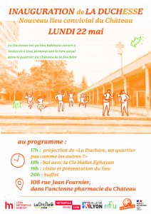 affiche inauguration Duchesse 22 mai