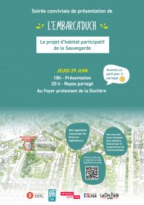 affiche rencontre 29 juin 2023 Embarca'duch habitat participatif