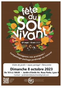 affiche portes ouvertes jardin d'emile 2023 La Duchère