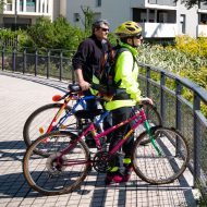 Vélos esplanade parc du Vallon à Lyon la Duchère