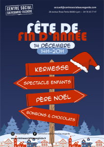 Affiche fête de fin d'année