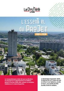 couverture du dépliant L'essentiel du Projet Lyon la Duchère 2003-2030 version juin 2025