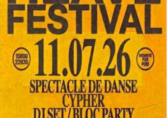 Festival Heave le 11/07/2026 à la MJC Duchère, 237 rue des érables, Lyon 69009. Spectacle de danse, cypher, DJ set/bloc party, concert de Yodox, Toera et Lincoln. 15h - 22h30. Evenement en collaboration avec la MJC Duchère, organisé par l'association PURE.